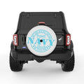 PROUD NAVY DAD PEARL  WHITE CARBON FIBER TIRE COVER