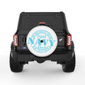 PROUD NAVY DAD WHITE TIRE COVER