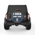 PROUD NAVY MOM BLACK CARBON FIBER TIRE COVER