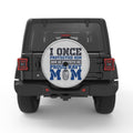 PROUD NAVY MOM WHITE TIRE COVER
