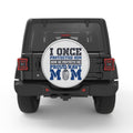 PROUD NAVY MOM BLACK TIRE COVER
