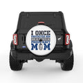 PROUD NAVY MOM WHITE TIRE COVER