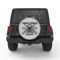 PROUD VETERAN WHITE TIRE COVER