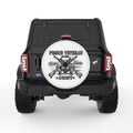PROUD VETERAN WHITE TIRE COVER