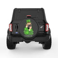 PUG PUPPY ST PATRICKS DAY BLACK TIRE COVER