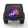 PURPLE BEACH SUNSET PEARL  WHITE CARBON FIBER TIRE COVER