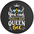 QUEEN BEE BLACK TIRE COVER