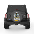 QUEEN BEE BLACK CARBON FIBER TIRE COVER