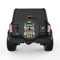 QUEEN BEE BLACK TIRE COVER