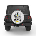QUEEN BEE BLACK TIRE COVER