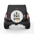 QUEEN BEE PEARL  WHITE CARBON FIBER TIRE COVER