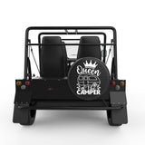 QUEEN OF THE CAMPER BLACK CARBON FIBER TIRE COVER FOR MOKE