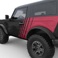 QUARTER PANEL SIDE FADING GRAPHICS DOOR DECAL FITS 2021+ FORD BRONCO 2 DOOR
