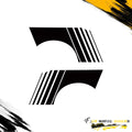 QUARTER PANEL SIDE FADING GRAPHICS SIDE GRAPHIC DRIVER & PASSENGER DECALS
