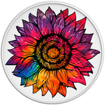 RAINBOW TIE DYE SUNFLOWER