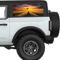RAPESEED FIELD SUNSET QUARTER WINDOW DECAL FITS 2021+ FORD BRONCO 2 DOOR HARD TOP