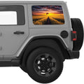 RAPESEED FIELD SUNSET QUARTER WINDOW DECAL FITS 2018+ JEEP WRANGLER 4 DOOR HARD TOP JLU