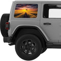 RAPESEED FIELD SUNSET QUARTER WINDOW DECAL FITS 2011-2018 JEEP WRANGLER 4 DOOR HARD TOP JKU