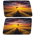 RAPESEED FIELD SUNSET QUARTER WINDOW DRIVER & PASSENGER DECALS