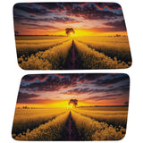 RAPESEED FIELD SUNSET QUARTER WINDOW DRIVER & PASSENGER DECALS