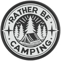 RATHER BE CAMPING PEARL  WHITE CARBON FIBER TIRE COVER