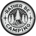 RATHER BE CAMPING BLACK TIRE COVER