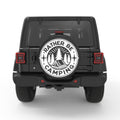 RATHER BE CAMPING PEARL  WHITE CARBON FIBER TIRE COVER