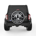 RATHER BE CAMPING SILVER CARBON FIBER TIRE COVER