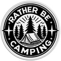 RATHER BE CAMPING WHITE TIRE COVER