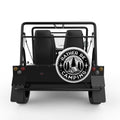 RATHER BE CAMPING WHITE CARBON FIBER TIRE COVER FOR MOKE