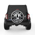RATHER BE CAMPING WHITE TIRE COVER