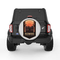 REDWOOD SILVER CARBON FIBER TIRE COVER