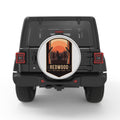 REDWOOD SILVER CARBON FIBER TIRE COVER