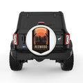 REDWOOD WHITE TIRE COVER