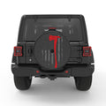 RED LINE FLAG BLACK CARBON FIBER TIRE COVER