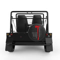 RED LINE FLAG BLACK CARBON FIBER TIRE COVER FOR MOKE