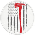 RED LINE FLAG BLACK TIRE COVER
