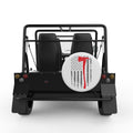 RED LINE FLAG WHITE TIRE COVER FOR MOKE