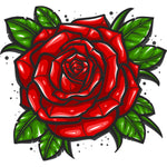 RED PAINTED ROSE