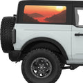 RED RIVER FORESTY MOUNTAINS QUARTER WINDOW DECAL FITS 2021+ FORD BRONCO 2 DOOR HARD TOP