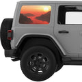 RED RIVER FORESTY MOUNTAINS QUARTER WINDOW DECAL FITS 2011-2018 JEEP WRANGLER 4 DOOR HARD TOP JKU