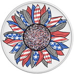 RED WHITE BLUE SUNFLOWER