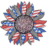 RED WHITE BLUE SUNFLOWER