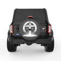 RELIGIOUS CROSS BLACK CARBON FIBER TIRE COVER