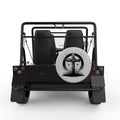 RELIGIOUS CROSS SILVER CARBON FIBER TIRE COVER FOR MOKE