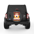 RETIRED FIREFIGHTER BLACK TIRE COVER