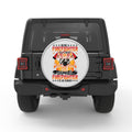RETIRED FIREFIGHTER SILVER CARBON FIBER TIRE COVER