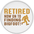 RETIRED NOW FINDING BIGFOOT WHITE TIRE COVER
