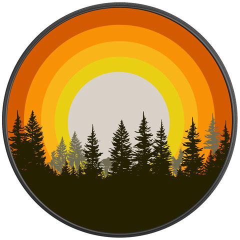 RETRO SUN FOREST BLACK CARBON FIBER TIRE COVER