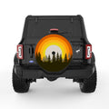 RETRO SUN FOREST BLACK TIRE COVER
